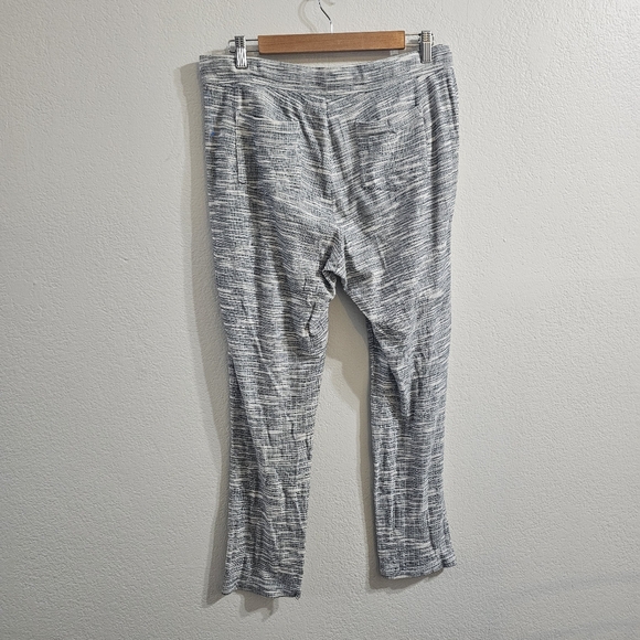 ANTHROPOLOGIE LILKA Patterned Lounge Pants White Black Size M - Picture 2 of 6